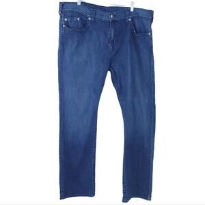 True Religion Ricky Relaxed Straight Jeans Size 40x32 Blue Jean Denim Men